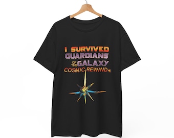 Guardians of the Galaxy Cosmic Rewind Unisex Tee Shirt, Disney Vacation Family Trip Gift, Movie Fan TShirt, Holiday Apparel, Theme Park