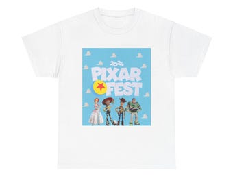 Pixar Fest 2024 Cars Woody Buzz Bo Peep Jessie Shirt Disneyland Disney World Movie Trip Vacation Holiday Family Trip Unisex T-Shirt shirt