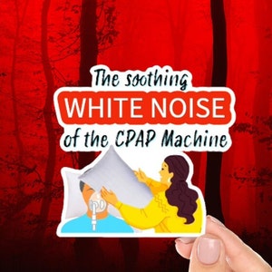CPAP Lullaby Sticker: Snoring Humor, Pillow-Ready Partner