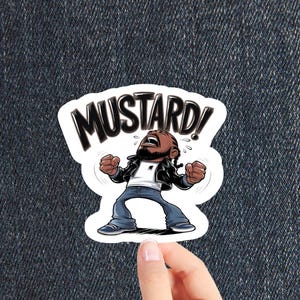 Mustard on the Beat Vinyl Sticker: Kendrick-Approved Hip-Hop Collectible