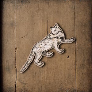 50 Medieval Cat Sticker Pack, Funny Art History Stickers image 5