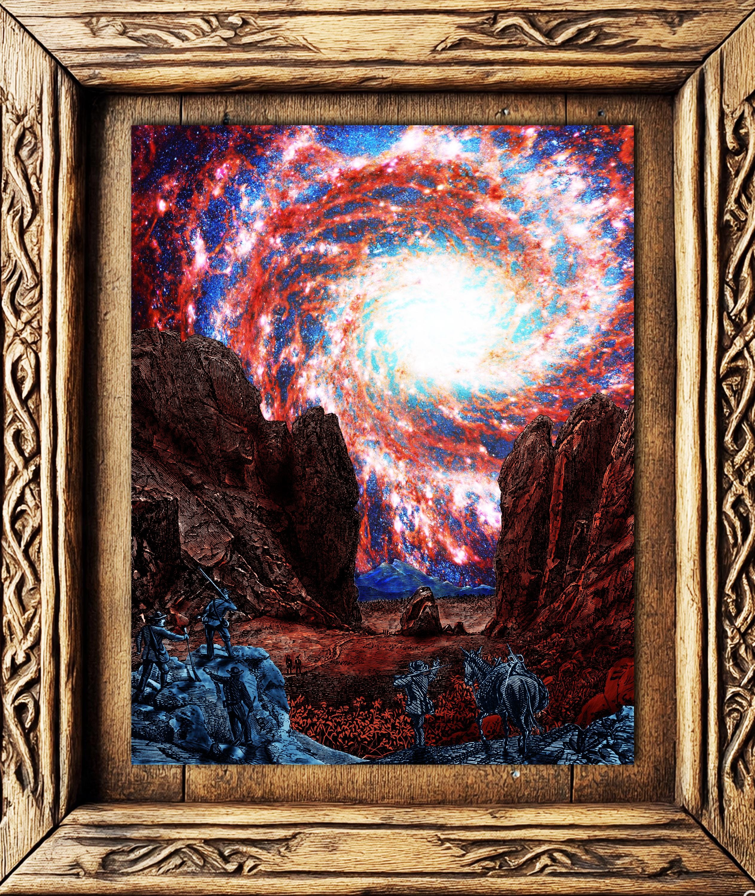Garden of the Gods Collage Art Print: Vintage Colorado, James Webb ...