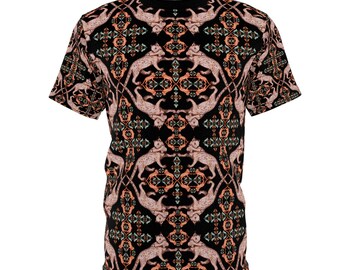 Trippy Medieval Cat T-Shirt: Funny Psychedelic Design