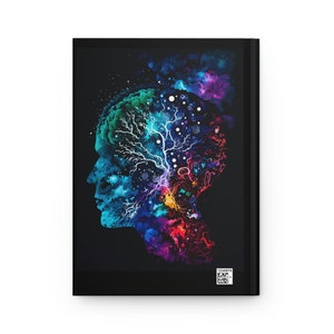 Cosmic Brain Hardcover Notebook – Colorful Neurology Gift image 7