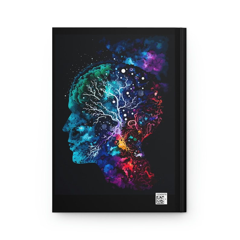 Cosmic Brain Hardcover Notebook – Colorful Neurology Gift image 7