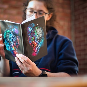 Cosmic Brain Hardcover Notebook: Colorful Neurology Gift