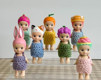 Sonny Angel Crochet Overalls (Clothing Accessory) | Sonny Angel Clothes | Handmade | Doll Outfit