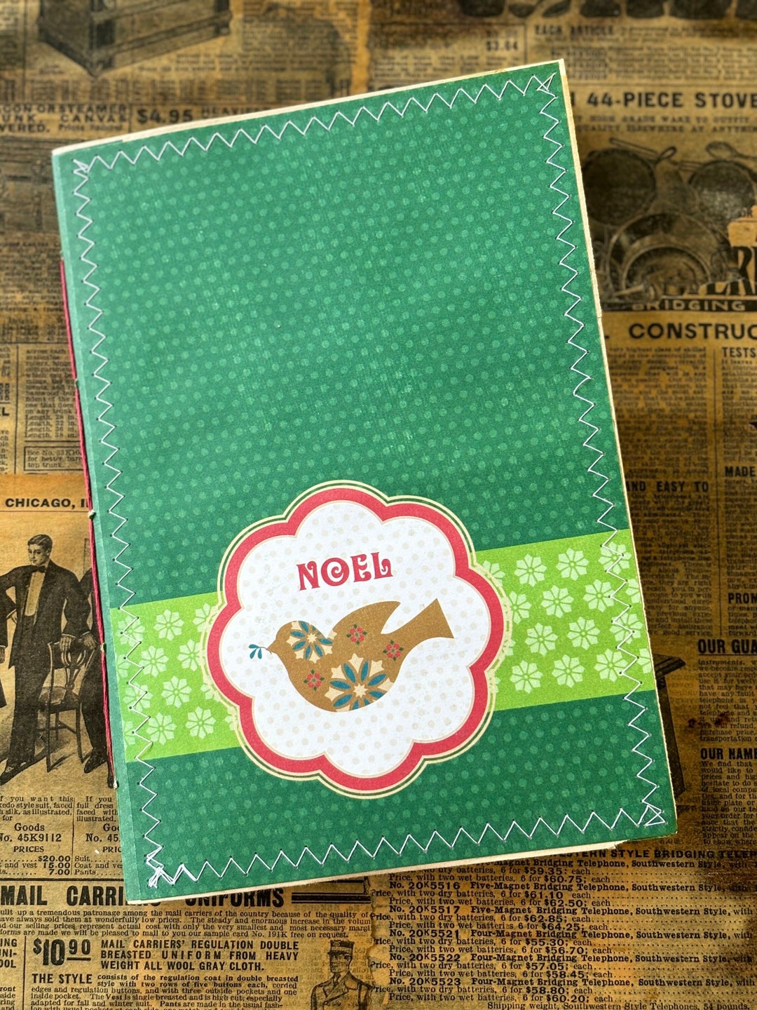 Noel Christmas Journal, December Daily, Paper Sack Notebook - Etsy