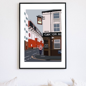 Beautiful Downtown Bramall Lane  Matte Print - Sheffield United - Sheffield Football - John Street - Sheffield - Football - Local Football