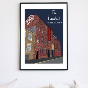 The Leadmill Sheffield - Sheffield Print - Sheffield Nightclub - Music Venue - Sheffield Music - Indie Music - Perfect Gift Idea