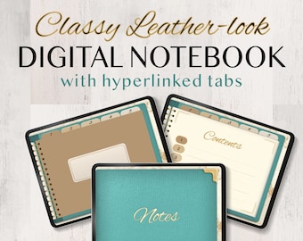 Digitales Notizbuch mit Hyperlinks auf 110 Seiten