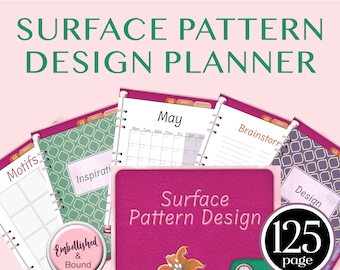 Surface Pattern Design Digital Planner: Collection Workbook (PDF Download)