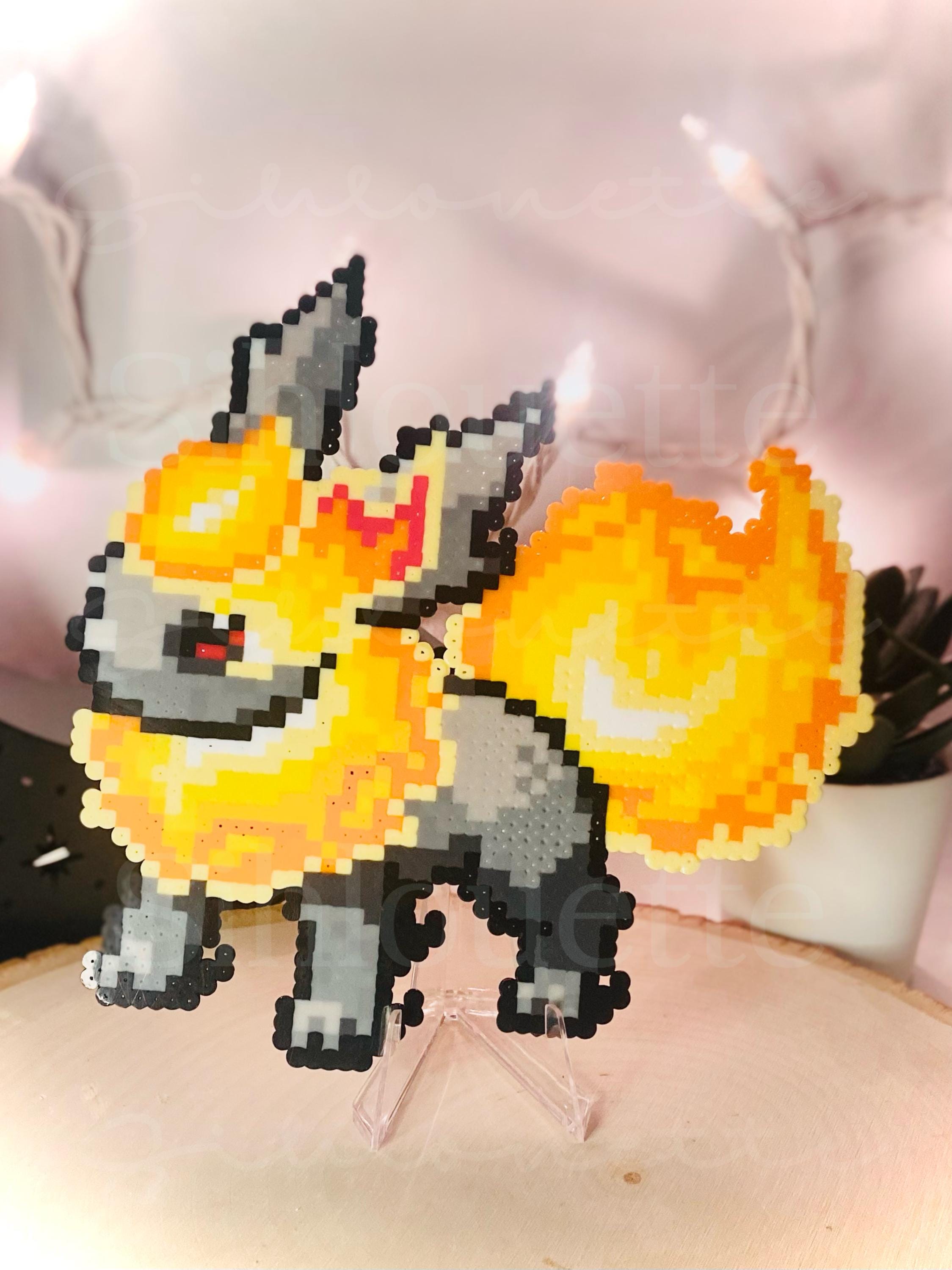 Halloween Hellfire Flareon Perler Bead Standee - Etsy
