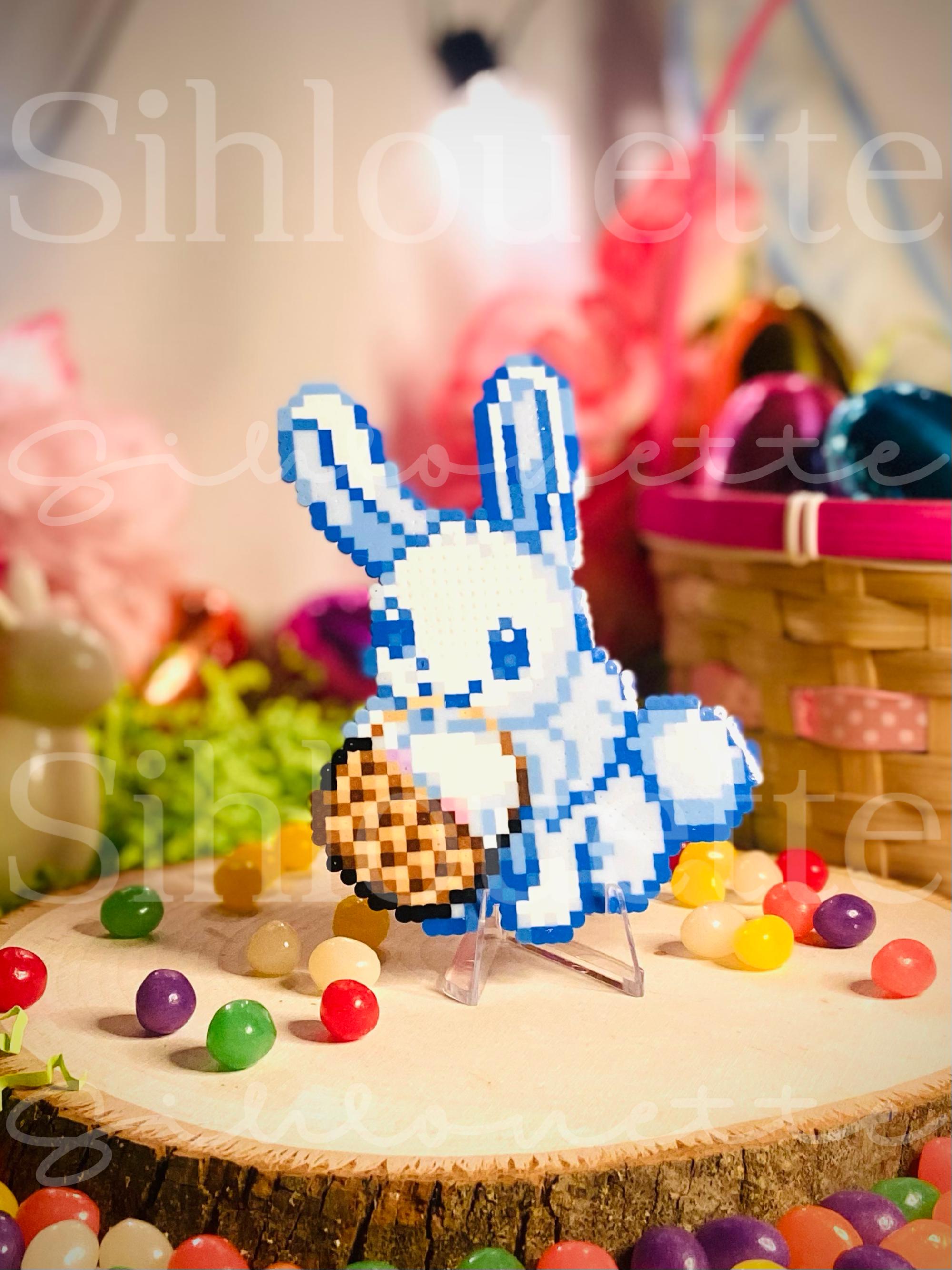 Easter Bunny Eevee Perler Bead Standee - Etsy