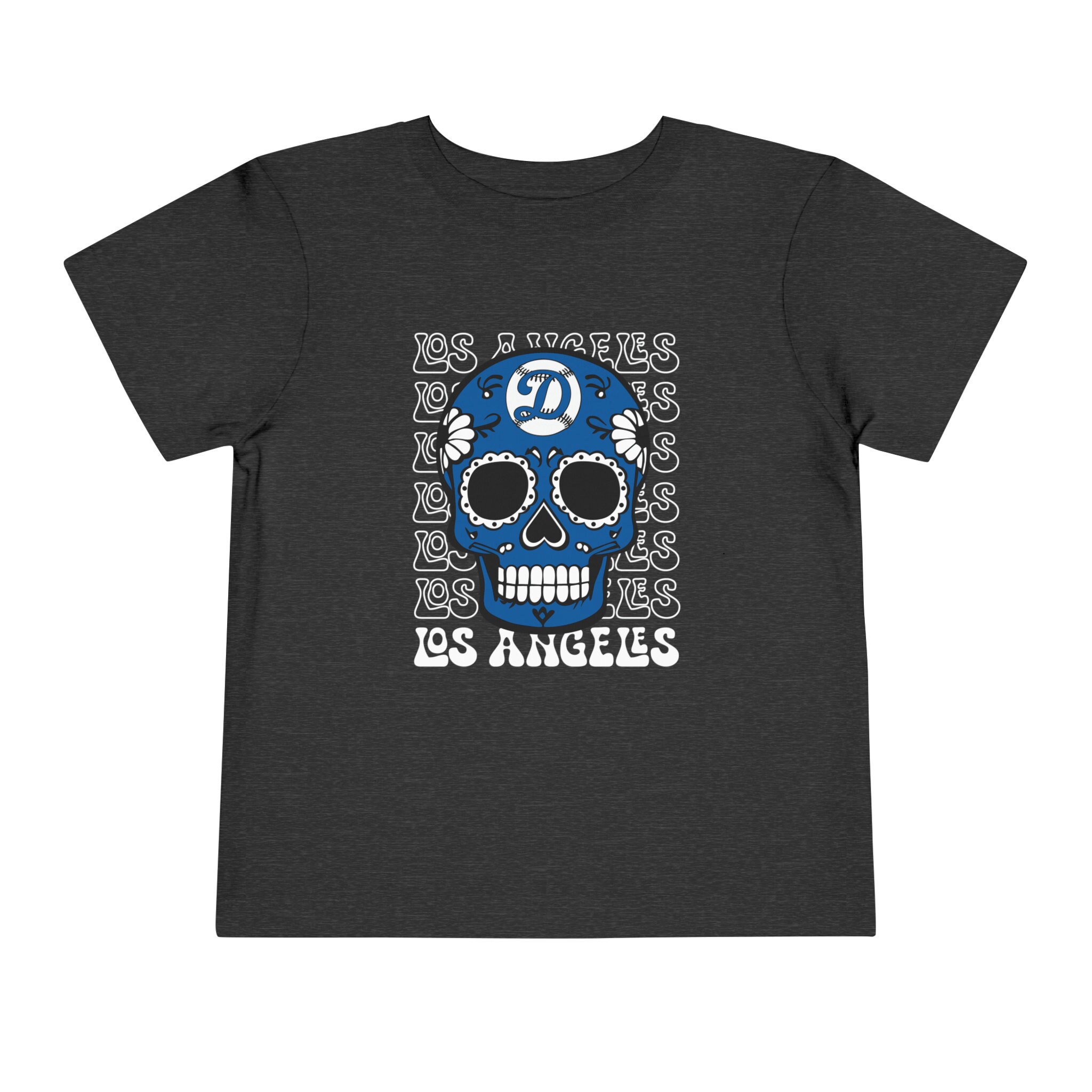 LA Dodgers Sugar Skull Toddler Tee - Etsy