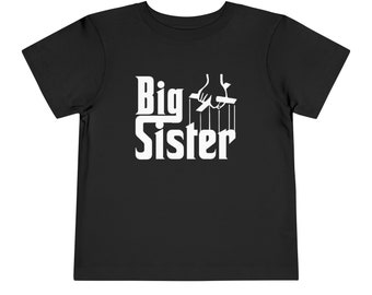 T-shirt « Parrain » BIG SISTER pour tout-petit, blanc