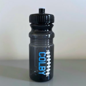 Team Sports Water Bottle, 20 or 24oz Football Drink Bottle, Personalized Sports Party Favors, Custom Water Bottle for Team Gift, Team Gift