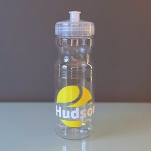 Team Sports Water Bottle, 20 or 24oz Tennis Drink Bottle, Personalized Sports Party Favors, Custom Water Bottle for Team Gift, Team Gift