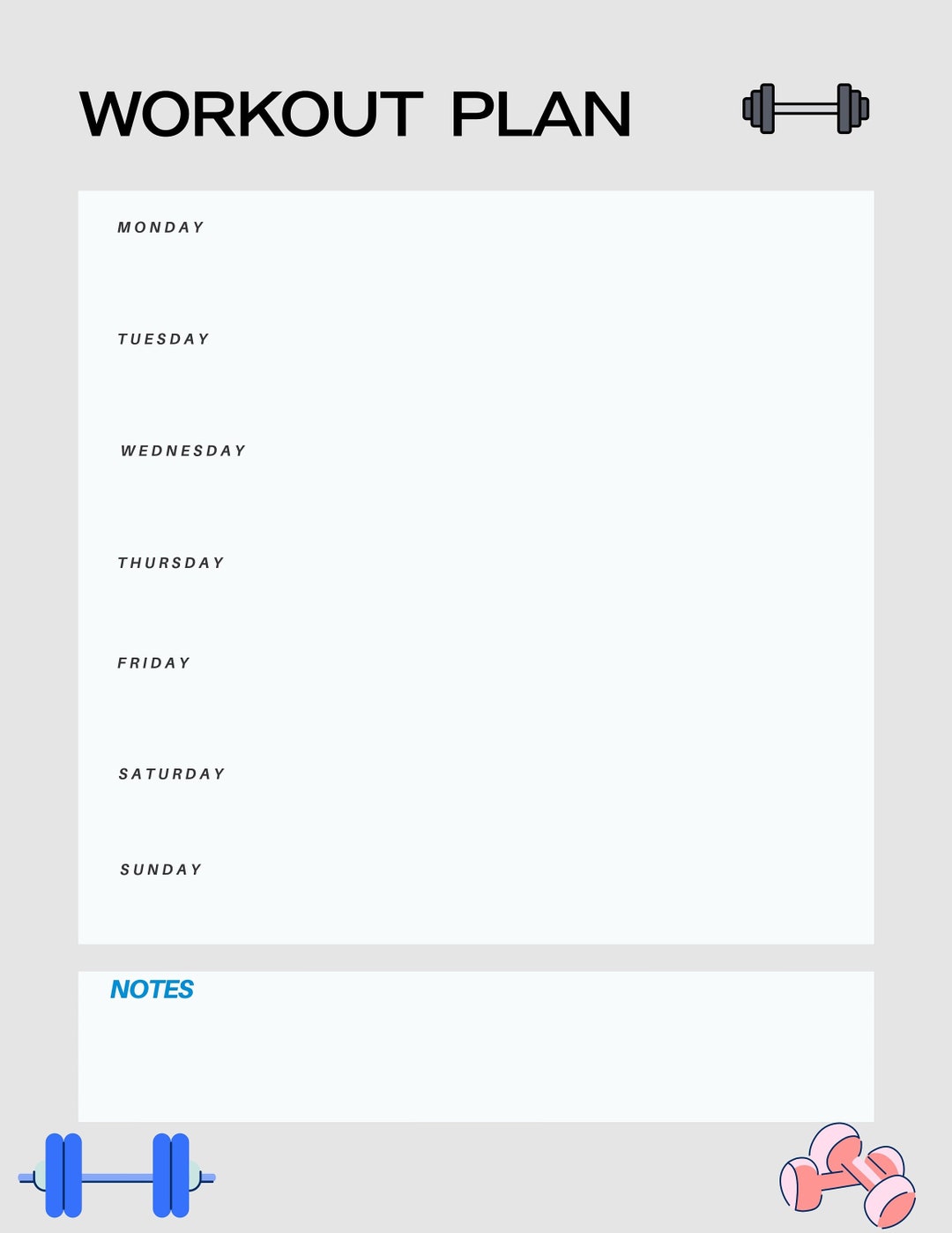 daily-workout-planner-printable-digital-download-fitness-etsy