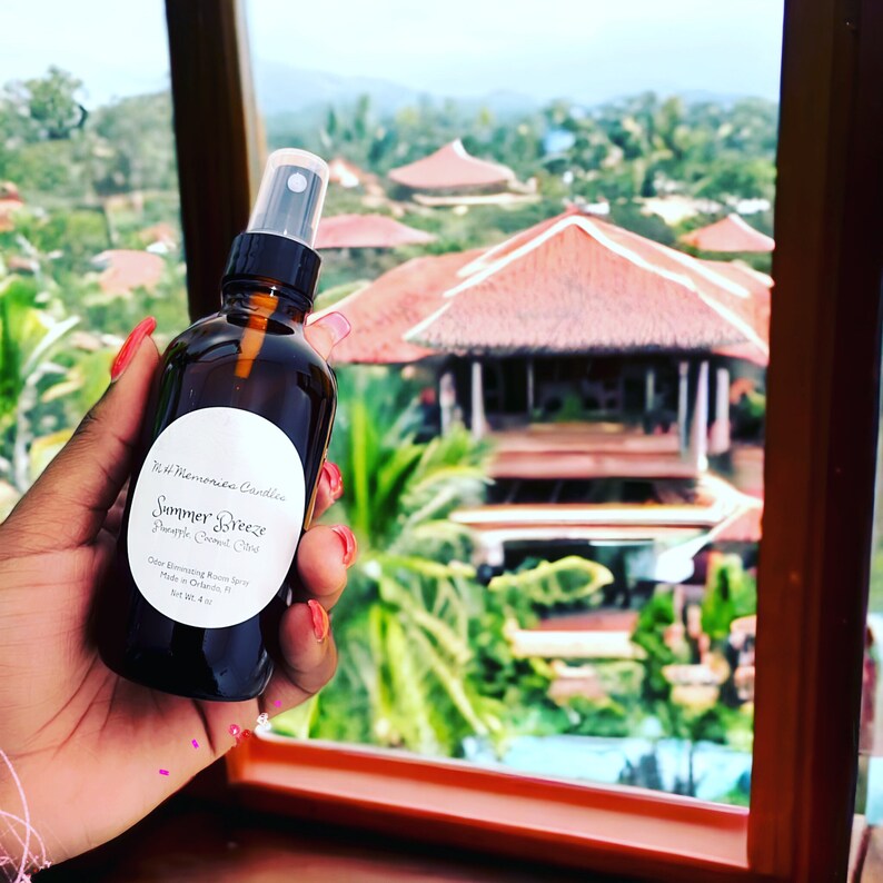 Island Sunset Scented Candle Mango and Coconut Milk Aromatherapy