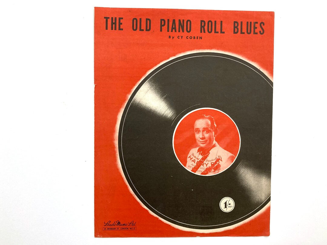 1940s Sheet Music the Old Piano Roll Blues 1949 Etsy