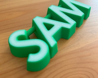 The ORIGINAL Personalized Sand Mold (TWO TONED): Custom 3D Printed Name, Beach Toy, Dual Color