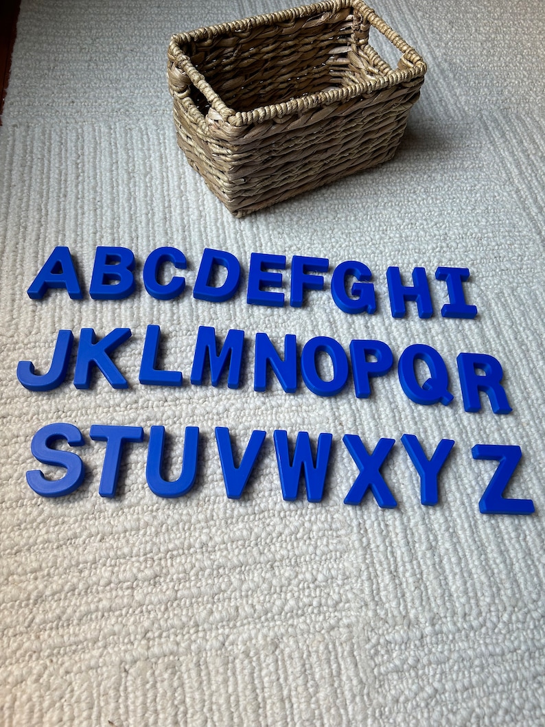 Threading Wicker Letters 26 Letters • Alphabet • 3D Printed in Any Color! • Reinforce Learning ...