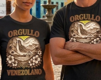 Orgullo Venezolano Shirt, Venezuela Pride Design, Canaima Tepuyes Catatumbo Maracaibo Bridge Apparel
