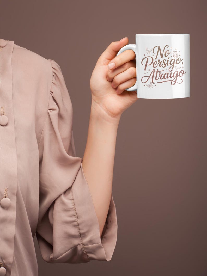 No Persigo Atraigo Mug 11oz 15oz | Spanish Self Love Coffee Mug | Feminine Energy Ceramic Cup image 18