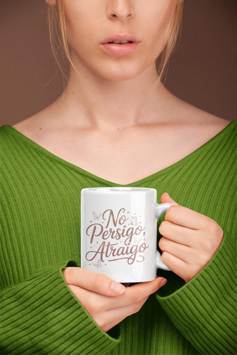 No Persigo Atraigo Mug 11oz 15oz | Spanish Self Love Coffee Mug | Feminine Energy Ceramic Cup image 16