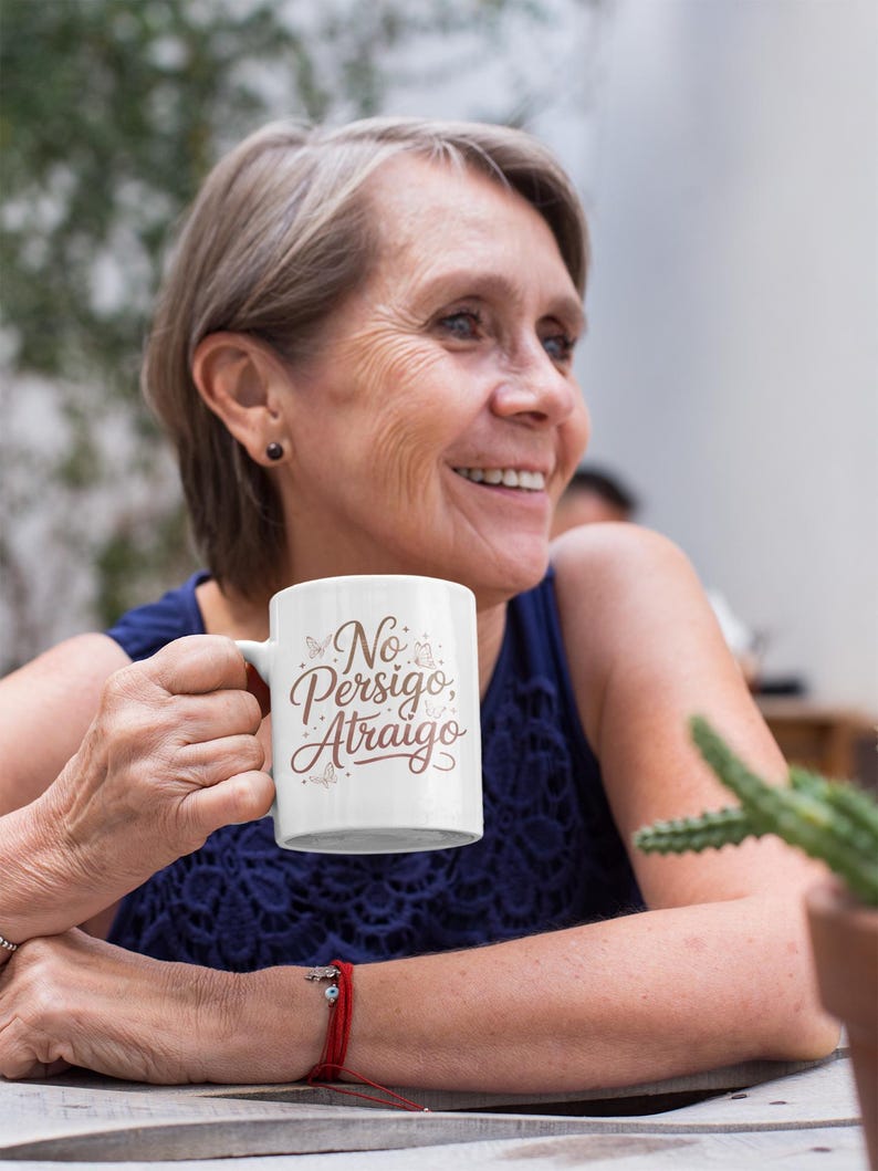 No Persigo Atraigo Mug 11oz 15oz | Spanish Self Love Coffee Mug | Feminine Energy Ceramic Cup image 14