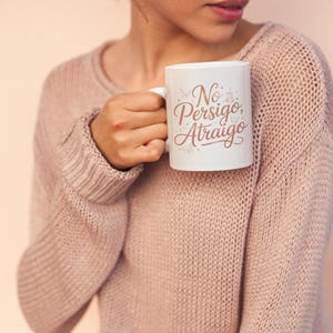No Persigo Atraigo Mug 11oz 15oz | Spanish Self Love Coffee Mug | Feminine Energy Ceramic Cup image 11