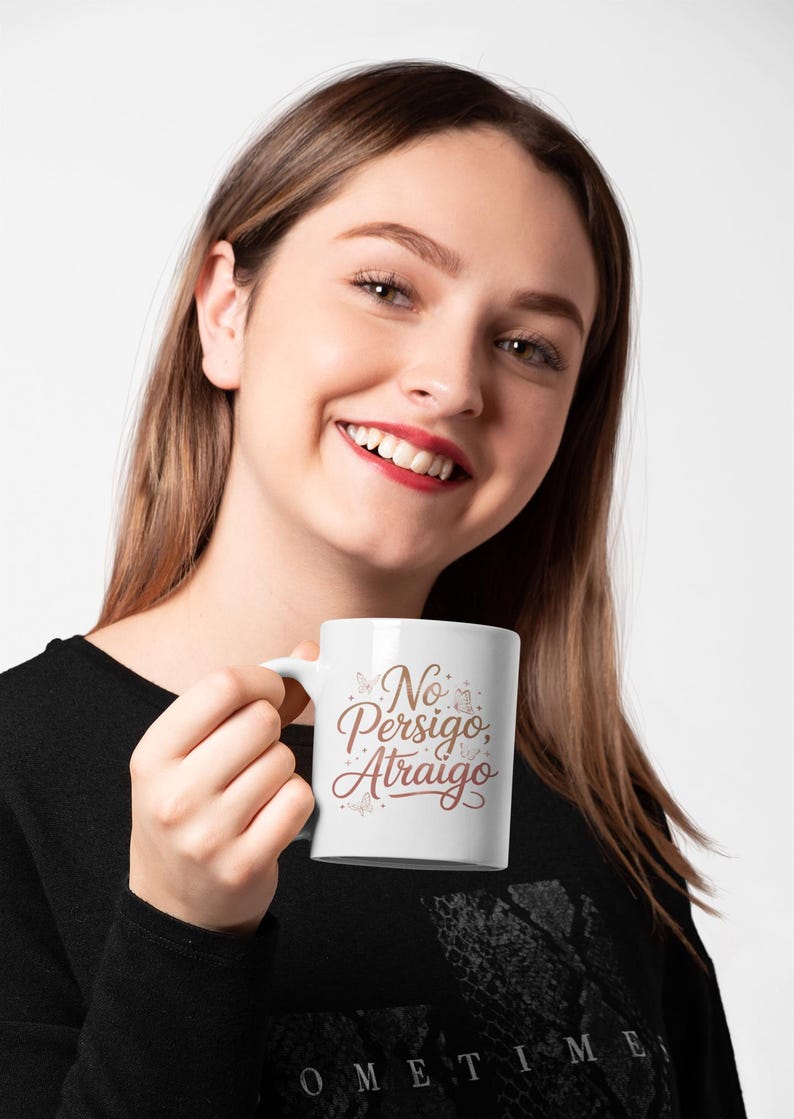 No Persigo Atraigo Mug 11oz 15oz | Spanish Self Love Coffee Mug | Feminine Energy Ceramic Cup image 13