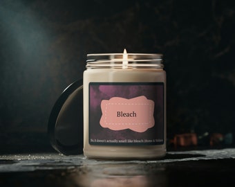 Funny Adult Candle -Bleach- Funny Candles for Women, Candles for Gift, Funny Candle Labels, Funny Candles for Friends, Scented Candle
