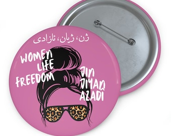 Botón kurdo Jin Jiyan Azadî, Pin de libertad de vida para mujeres