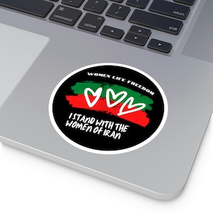 I stand with the women of Iran sticker