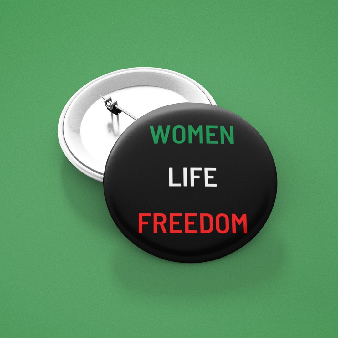 Freedom Pin Women Life Freedom Pin, Persian Flag Colors, Zan Zendegi Azadi - Etsy