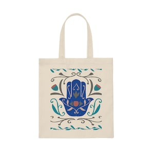 Hamza hand Tote bag, Beautiful Nazar tote bag, evil eye spiritual icon, Protection and good luck icon, perfect gift for someone special