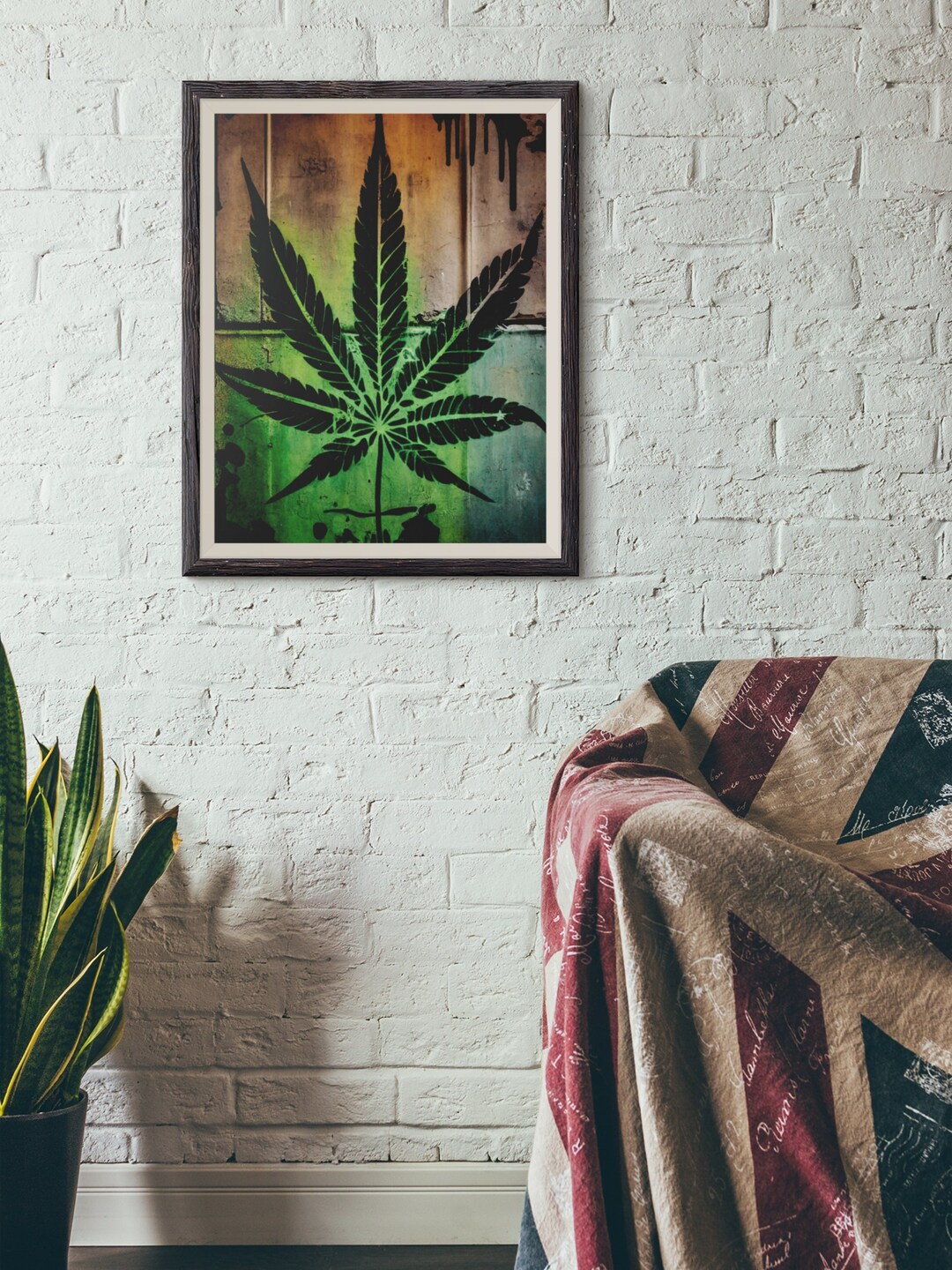Printable Weed Artweed Postercannabis Print Printable Cannabis Artprintable Wall Artdigital Art ...