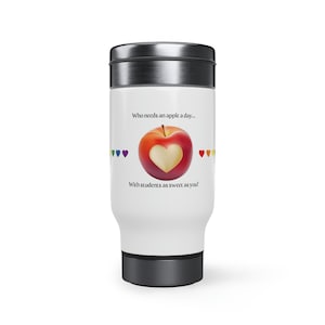 Stainless Steel Travel Mug with Handle, 14oz