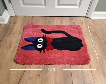 Jjiji Kiki's Delivery Service Tufted Rug, Pink - Etsy