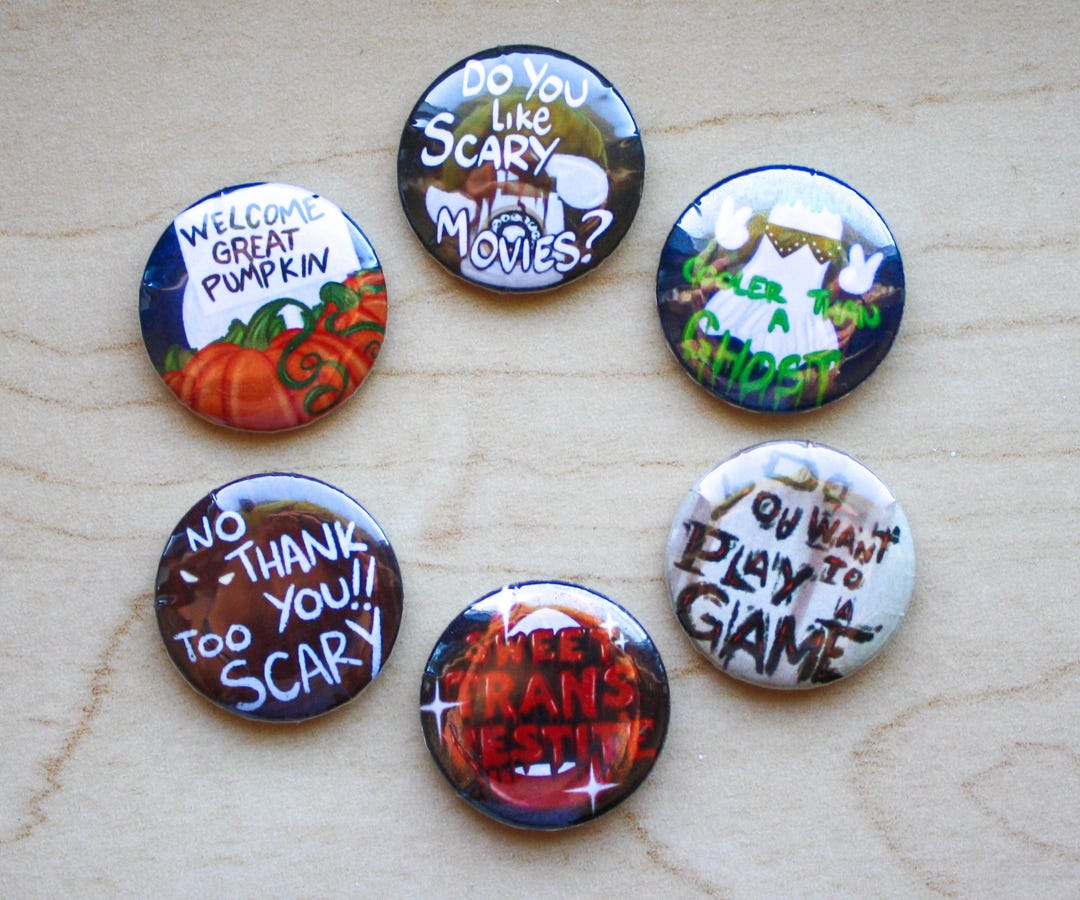 Halloween Button Pack - Etsy
