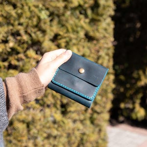 Cartera minimalista grabada, cartera para esposa, cartera personalizada, cartera de mujer personalizada, cartera de mujer de cuero, regalo para enamorados