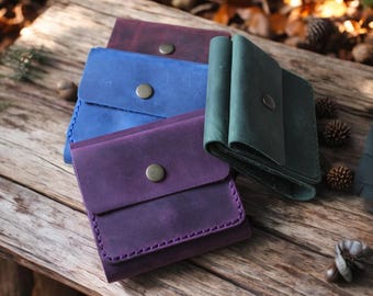 Personalized Leather Coin Purse: Monogrammed Earphone Rosary Pouch