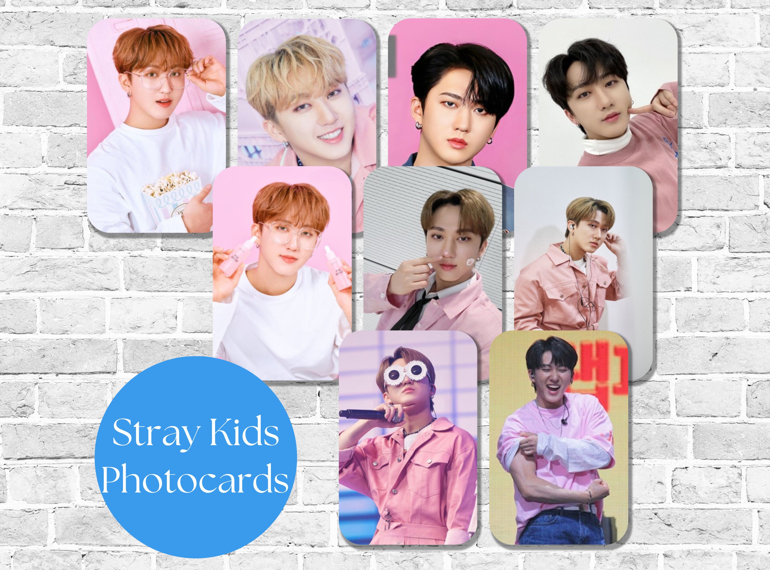Stray Kids Changbin Pink Photocards, Memorable Moments Collectibles, SKZ Funny Photo PC, Stan Cute Member Picture Gift, Fun Group Fan Merch