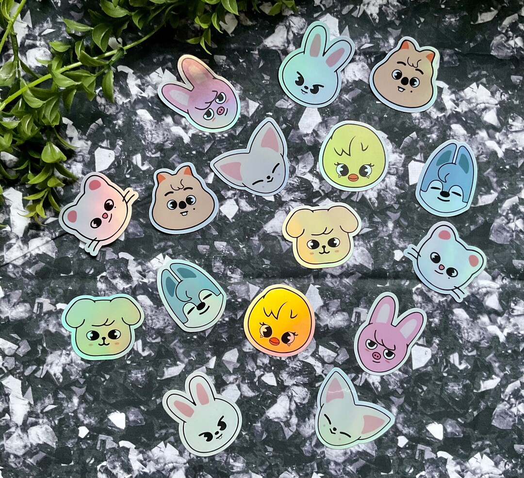 Stray Kids Holographic Skzoo Sticker Pack, Fun Personality Flair, SKZ ...