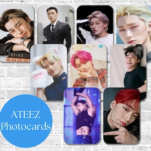 Ateez San Bias Set A Photocards, Memorable Moments Collectibles, Funny Photo PC, Cute Member Picture Gift, Iconic Group Fan Merch Present