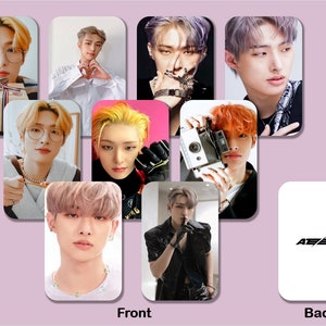 Cartes photo Ateez Mingi Bias Set A, collection Moments mémorables, photo amusante sur PC, cadeau mignon avec photo de membre, cadeau amusant pour les fans de Stan