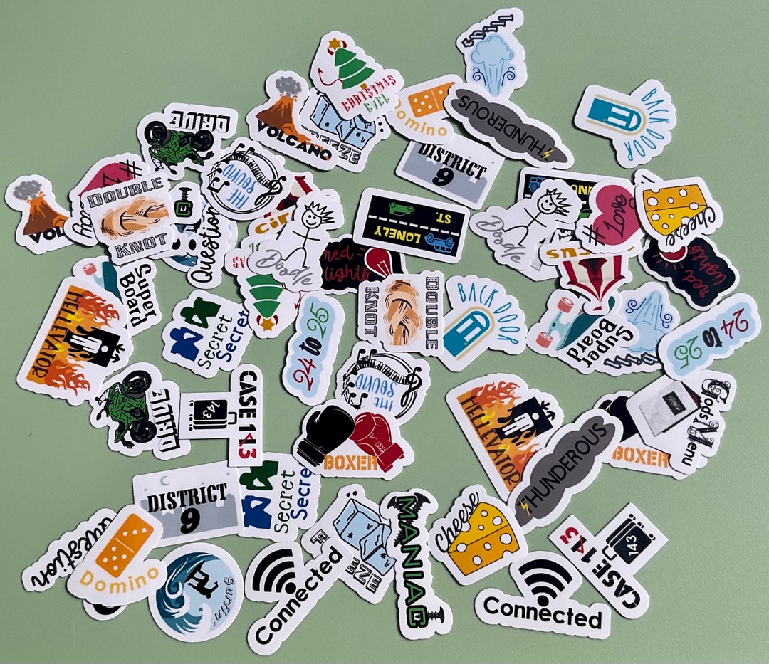 Stray Kids Song Title Mini Die Cut Sticker Pack, Fun Personality