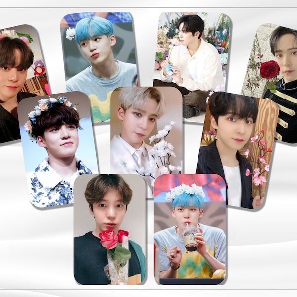 Ateez Yunho Spring Flowers Photocards, Memorable Moments Collectibles, Funny Photo PC, Cute Member Picture Gift, Fun Group Merch Present